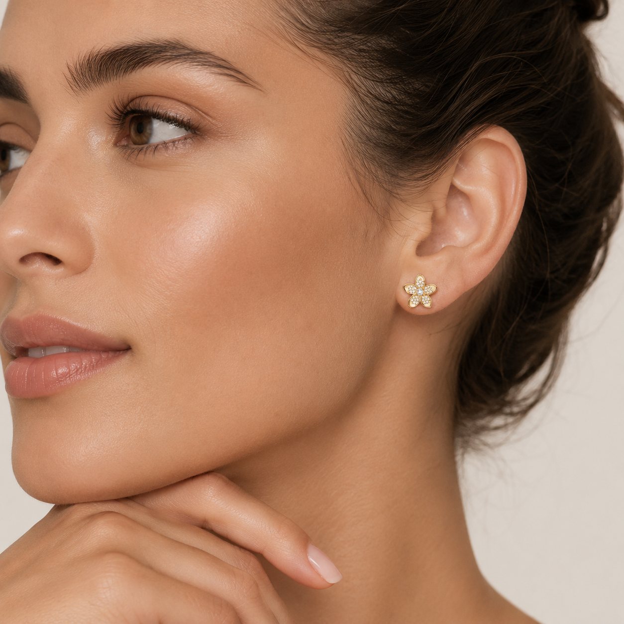 Blossom Diamond Stud Earrings