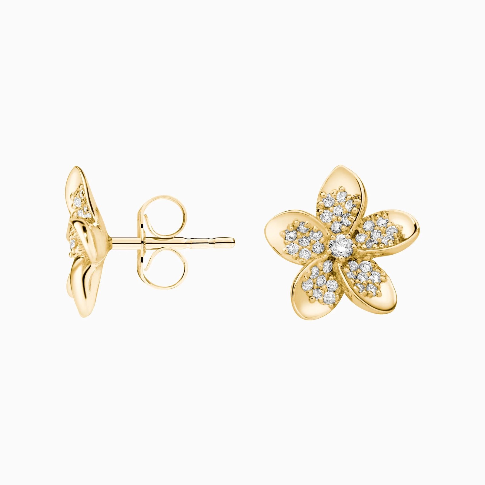 Blossom Diamond Stud Earrings