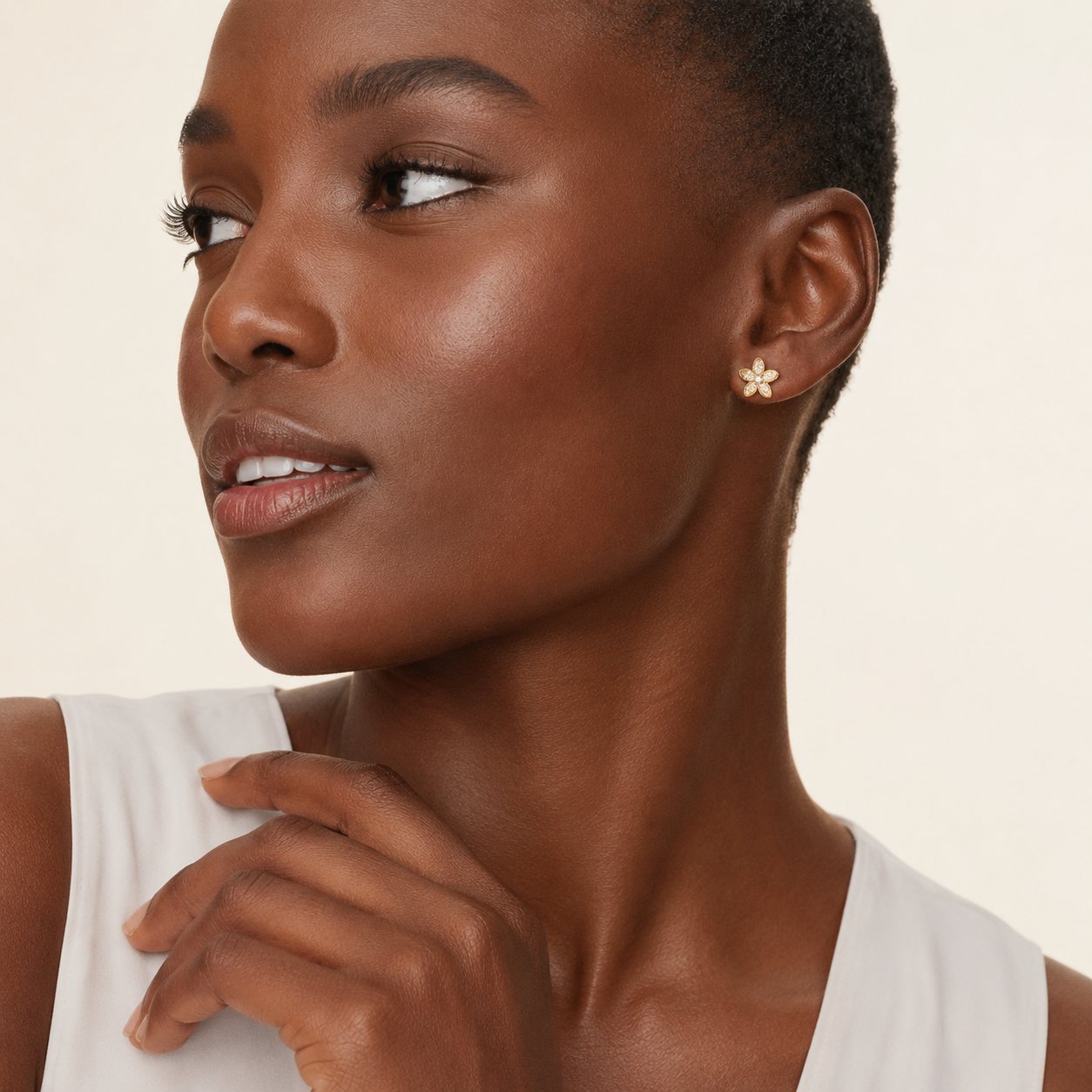 Blossom Diamond Stud Earrings