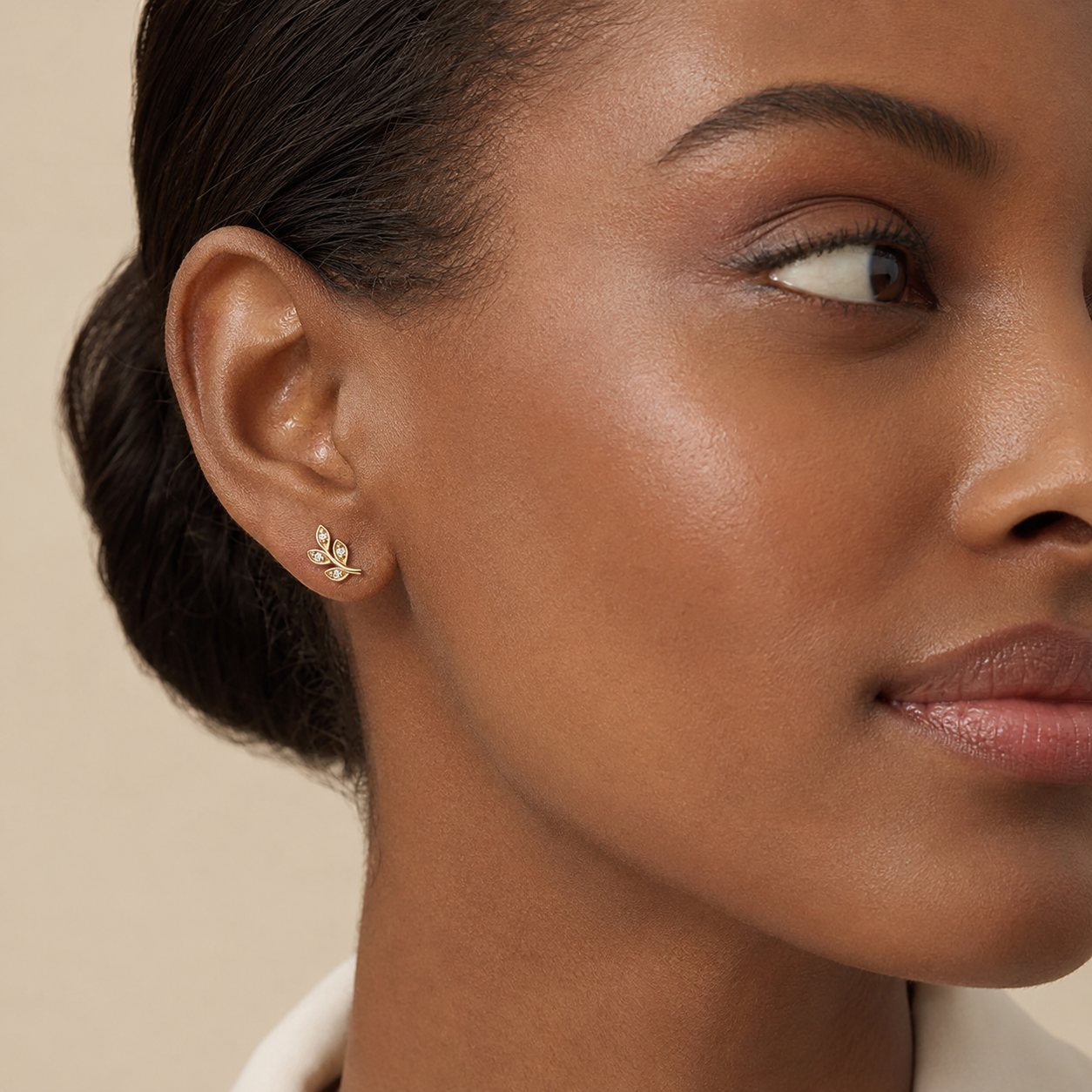 Leaf Diamond Earrings