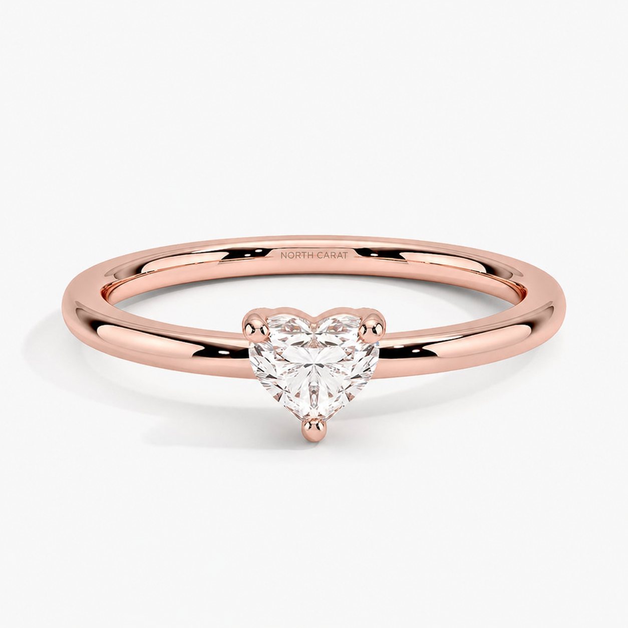 Heart Solitaire Diamond Ring