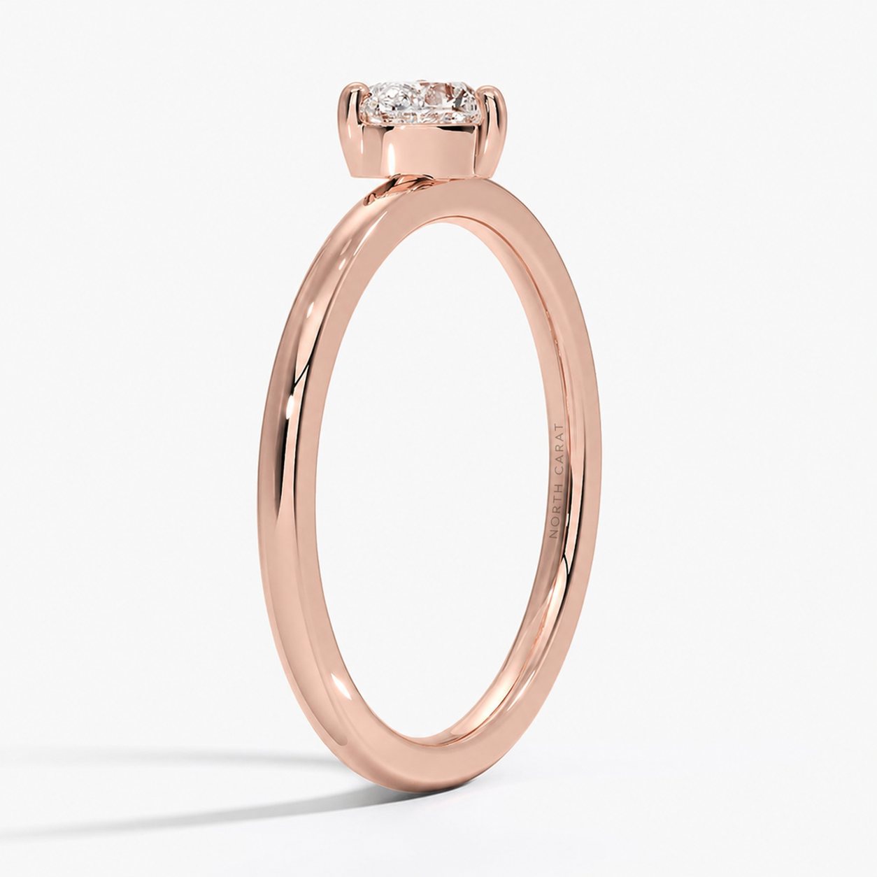 Heart Solitaire Diamond Ring