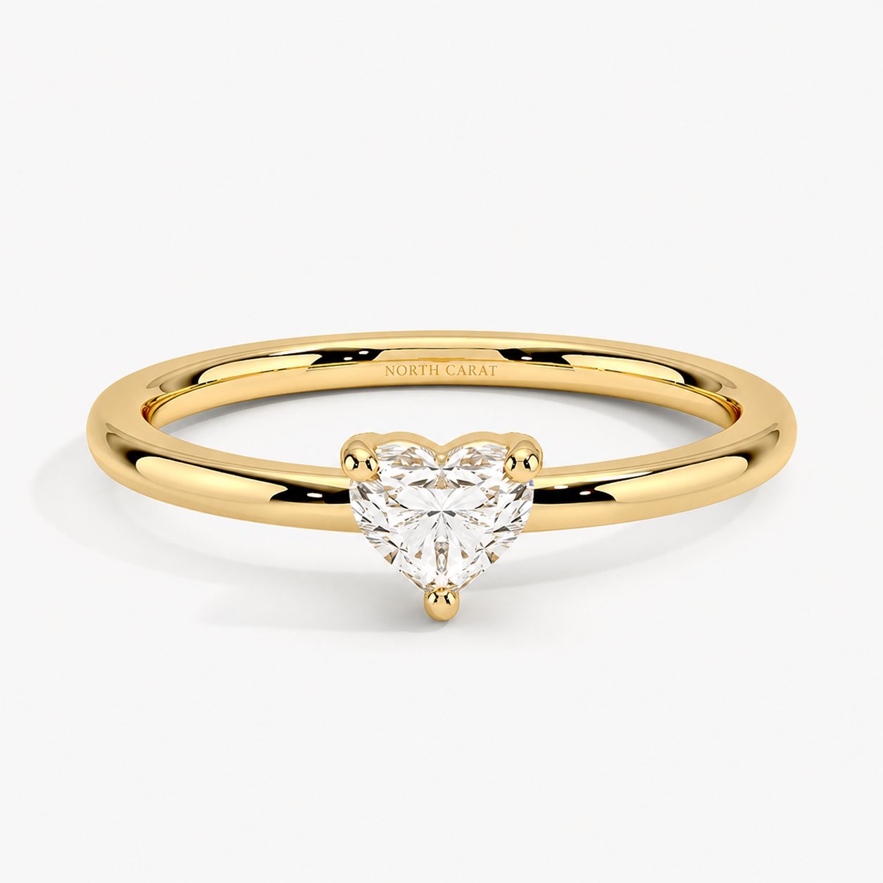 Heart Solitaire Diamond Ring