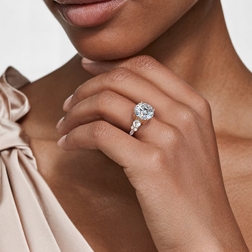 Round Trilogy Diamond Ring