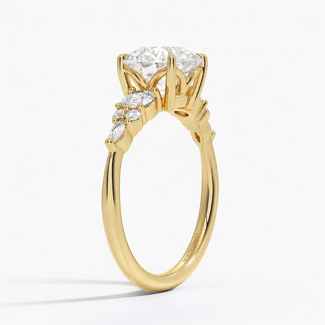 Round Trilogy Diamond Ring