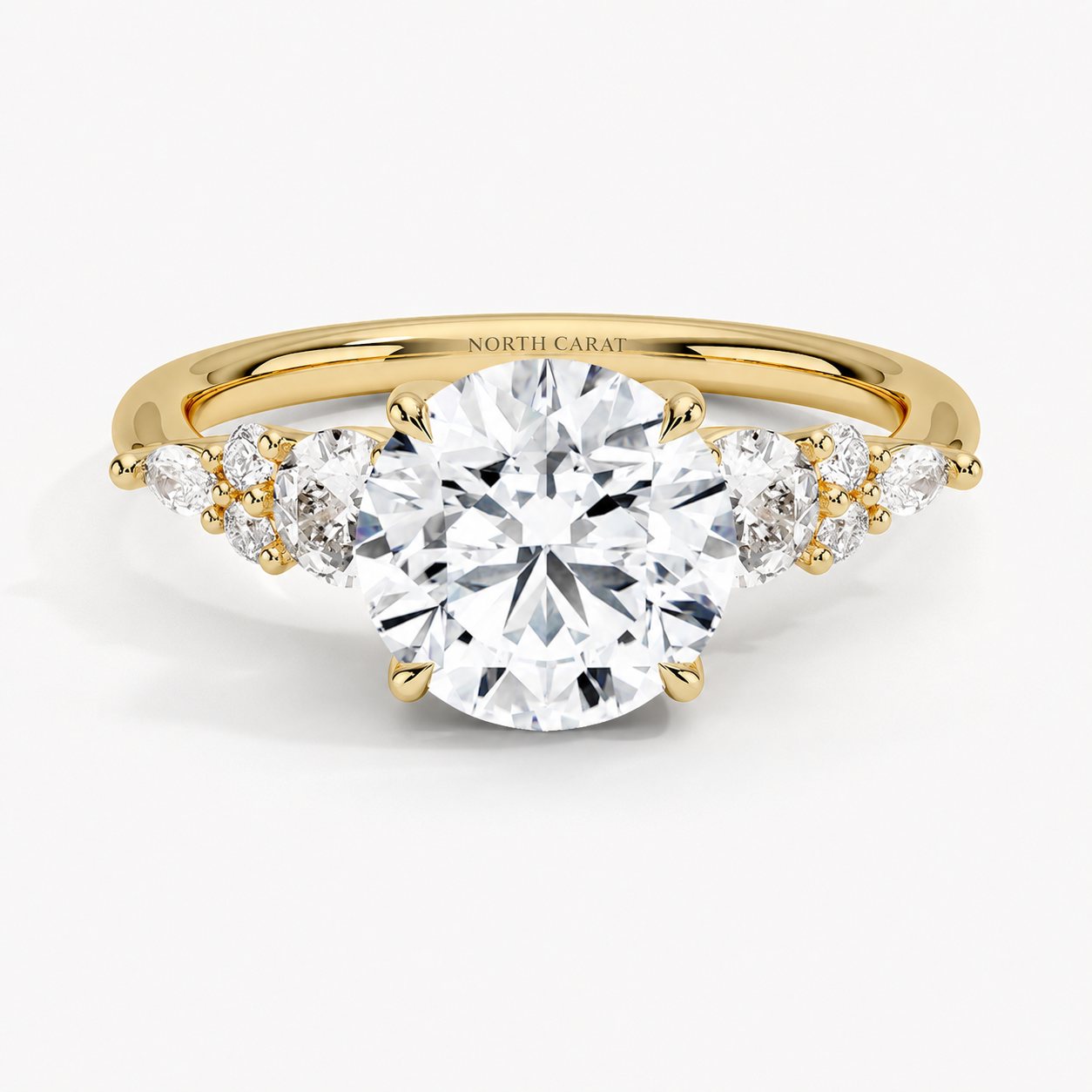 Round Trilogy Diamond Ring