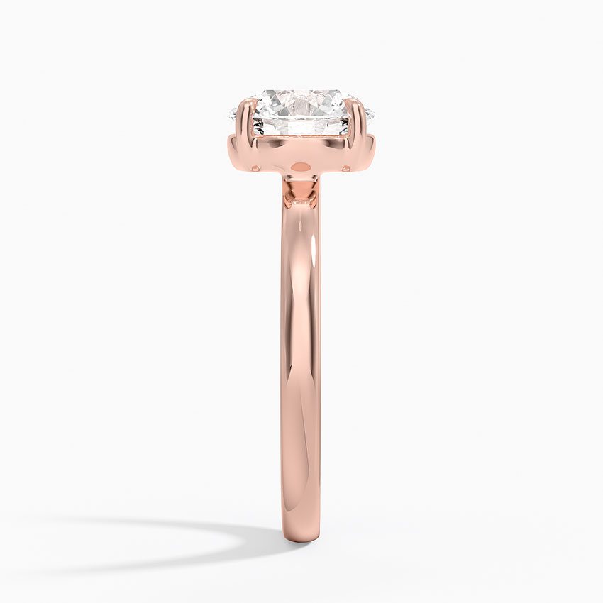 Minimal Round Solitaire Ring