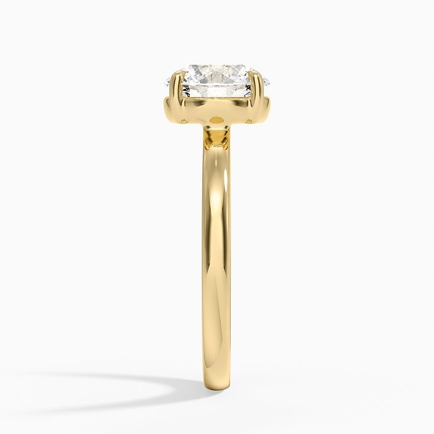 Minimal Round Solitaire Ring
