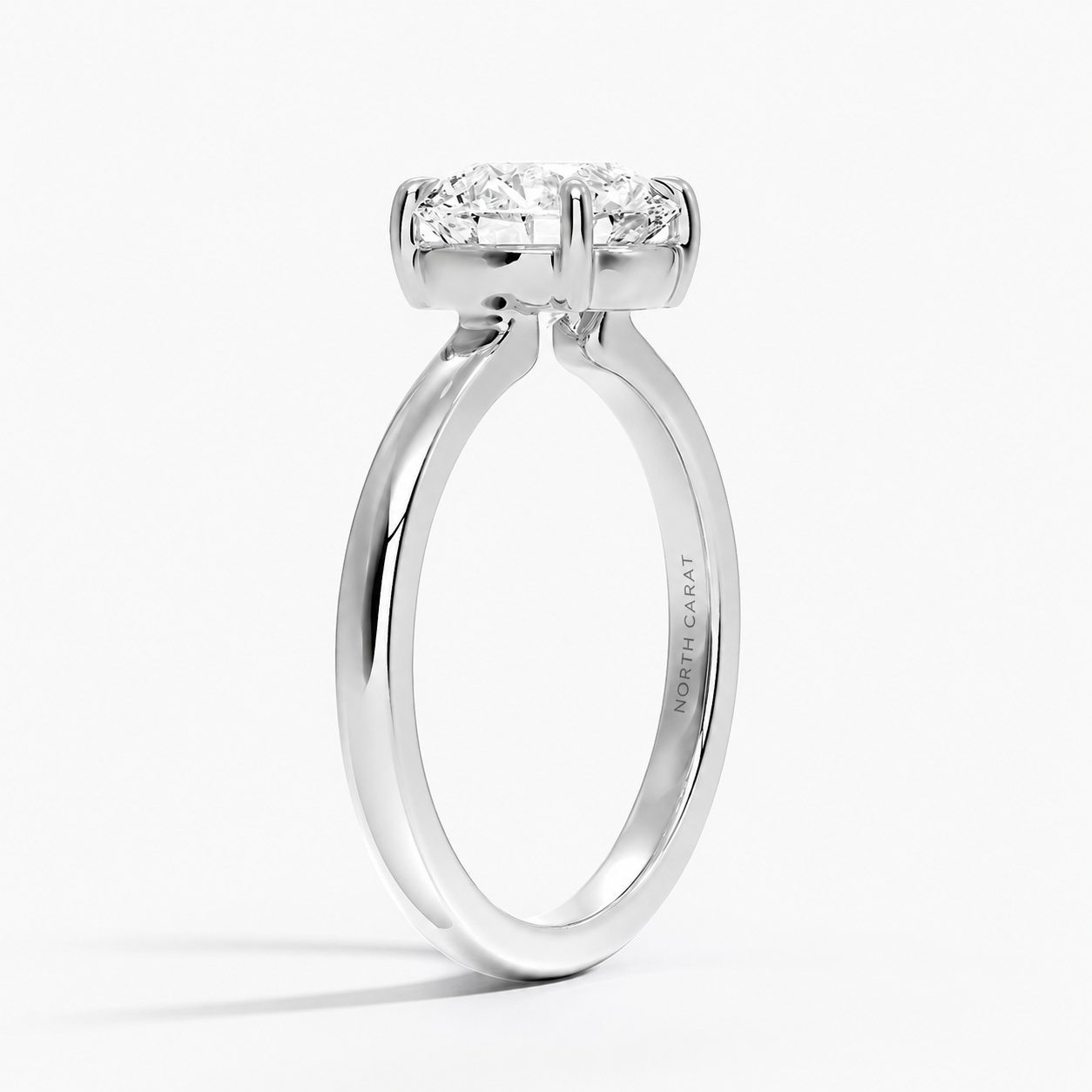 Minimal Round Solitaire Ring