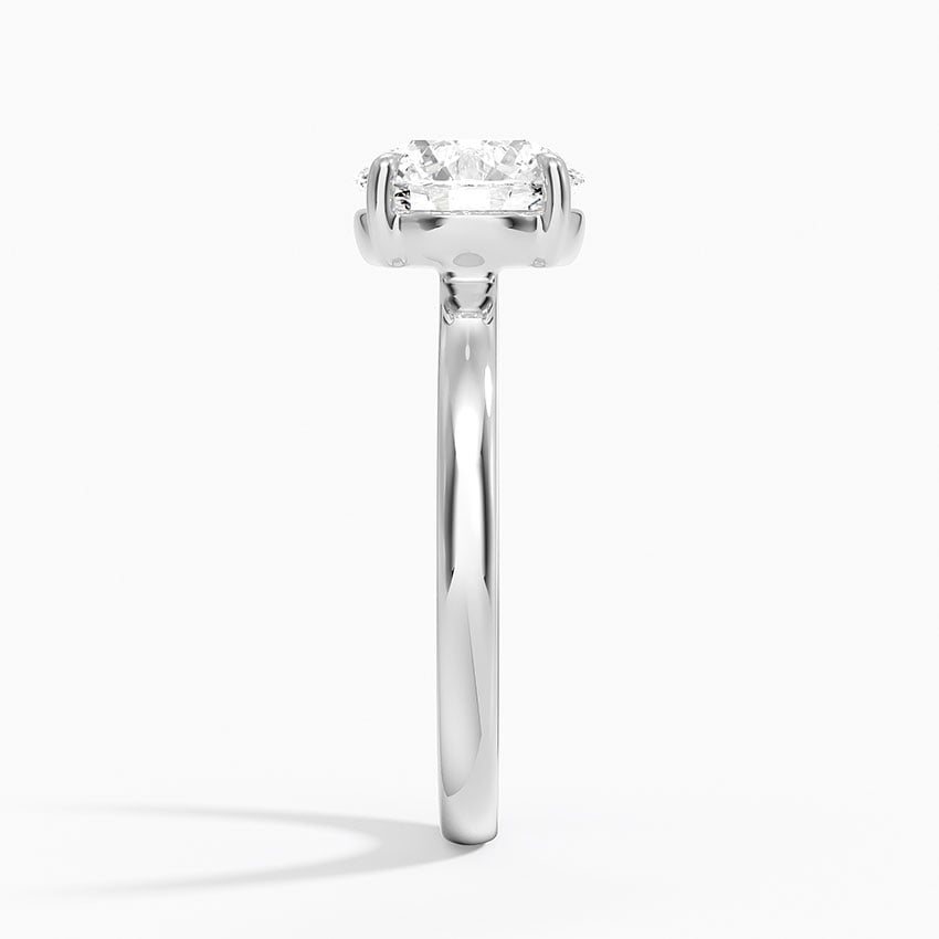 Minimal Round Solitaire Ring