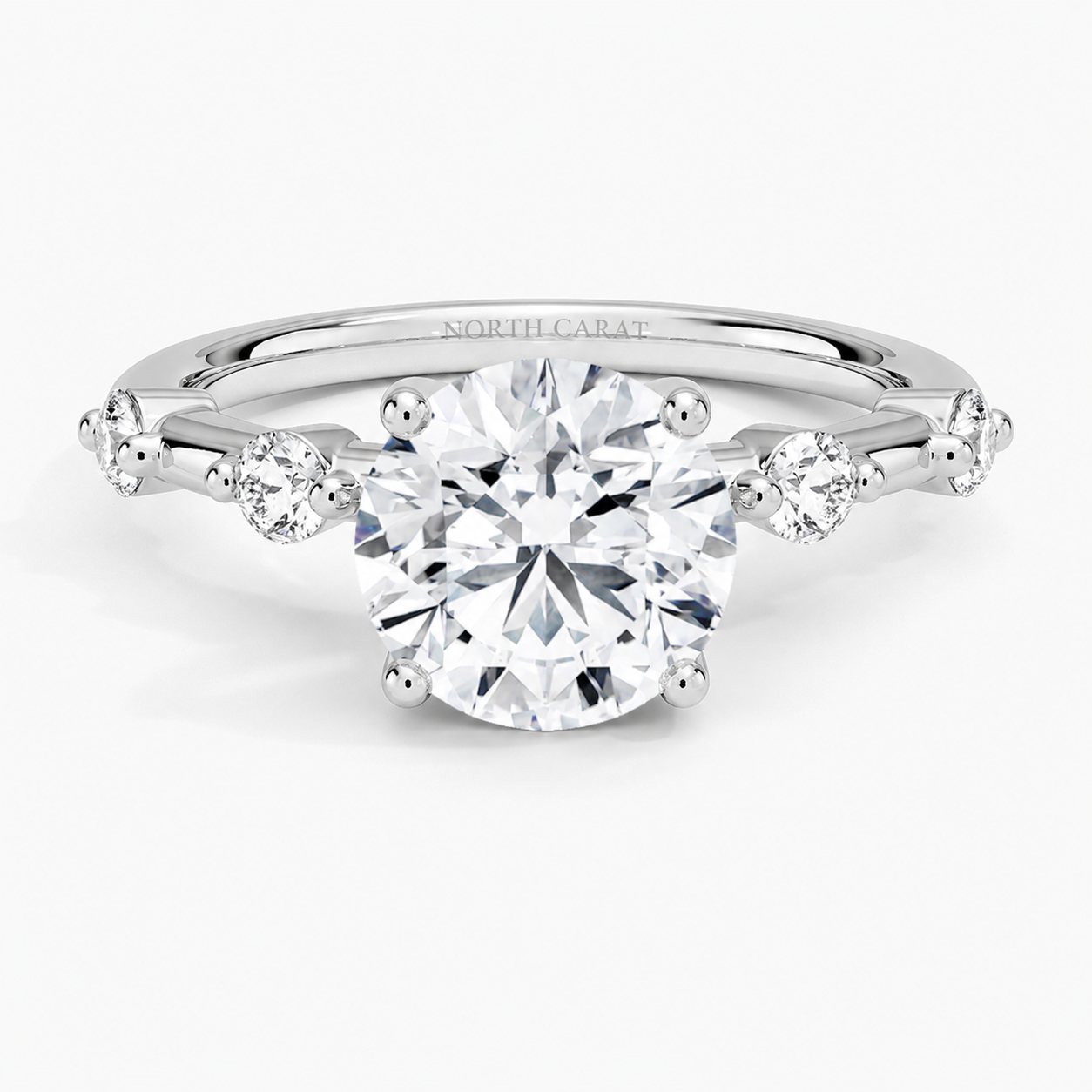 Petite Pavé Shoulder Ring