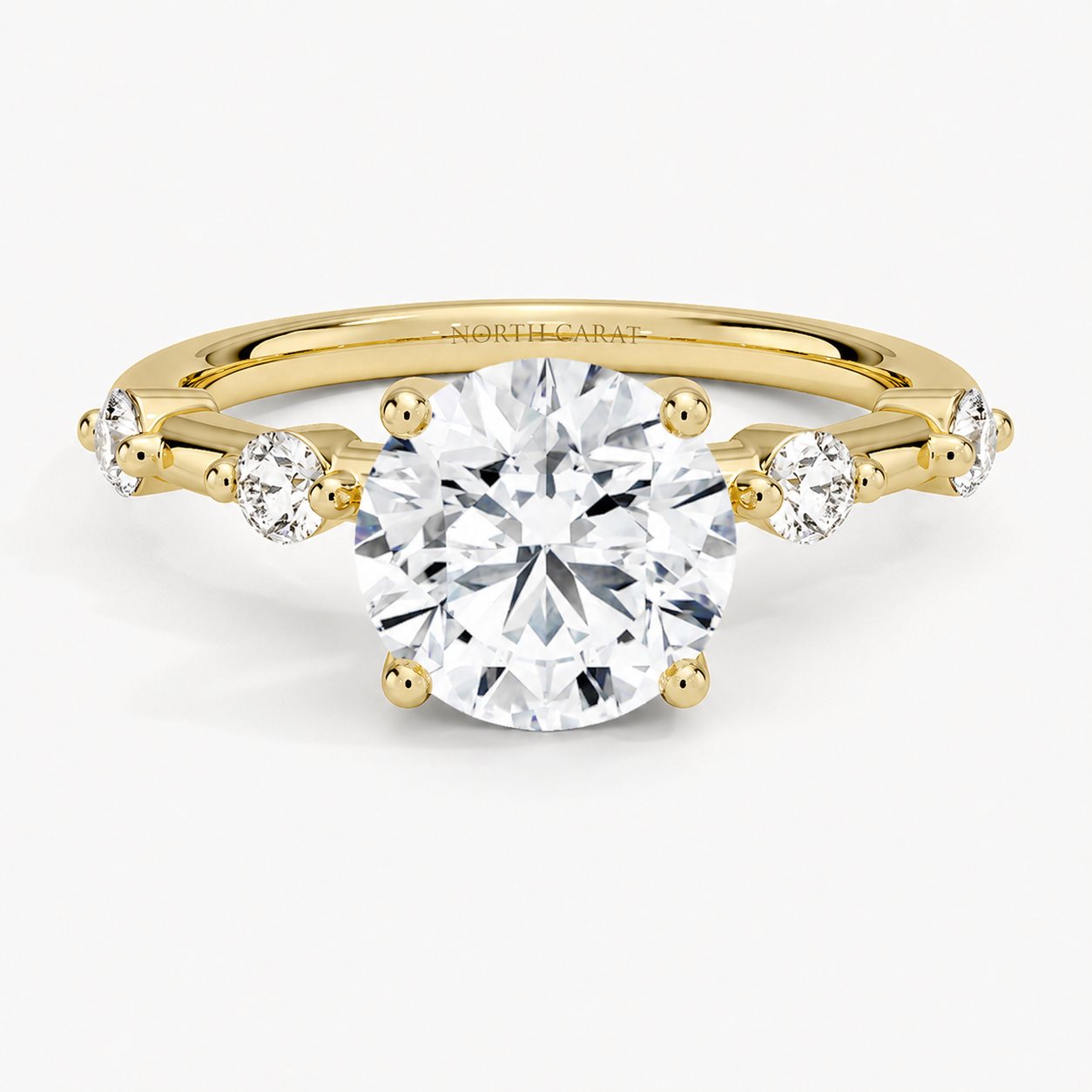 Petite Pavé Shoulder Ring