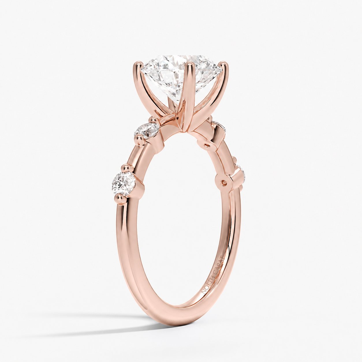 Petite Pavé Shoulder Ring