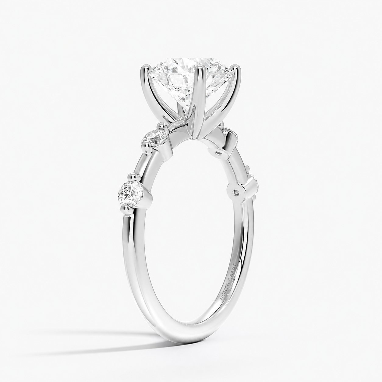 Petite Pavé Shoulder Ring