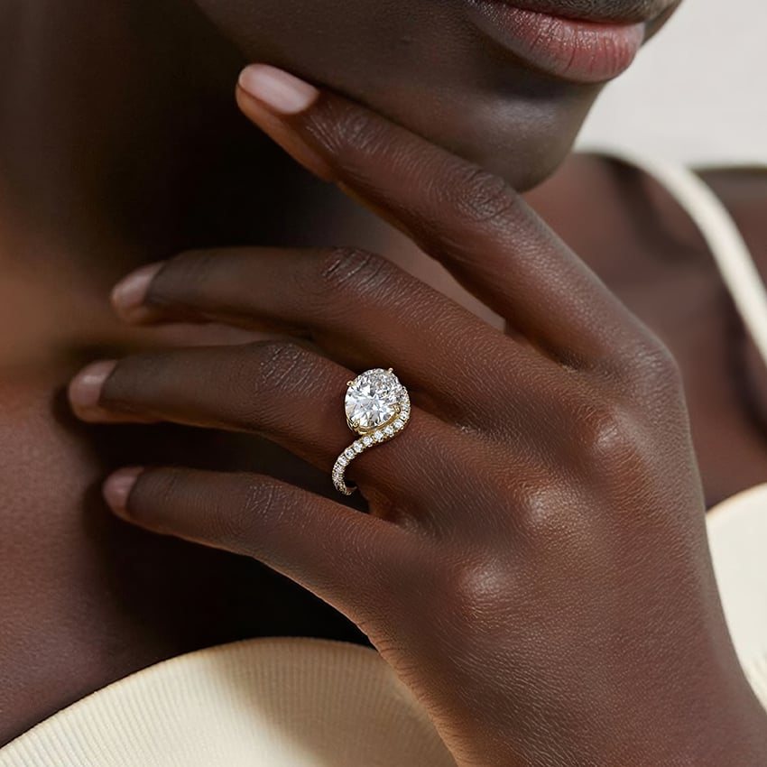 Cathedral Profile Diamond Ring