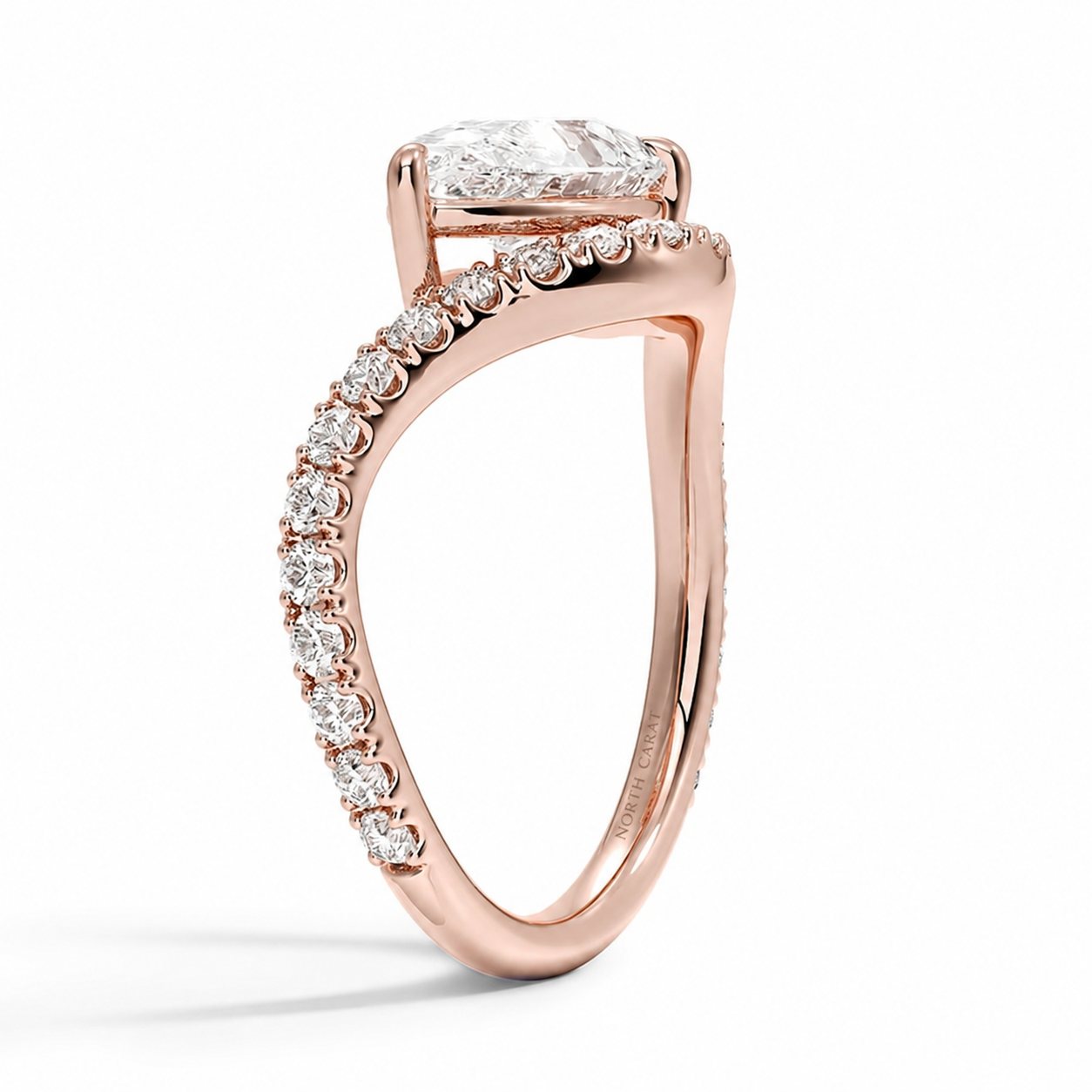Cathedral Profile Diamond Ring