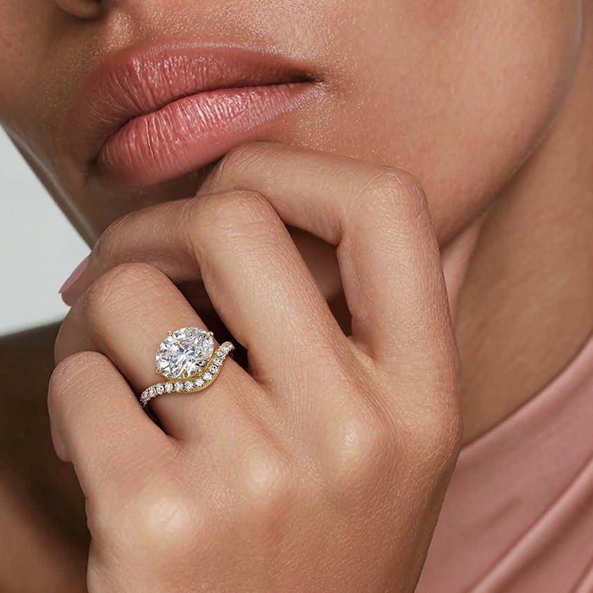 Cathedral Profile Diamond Ring