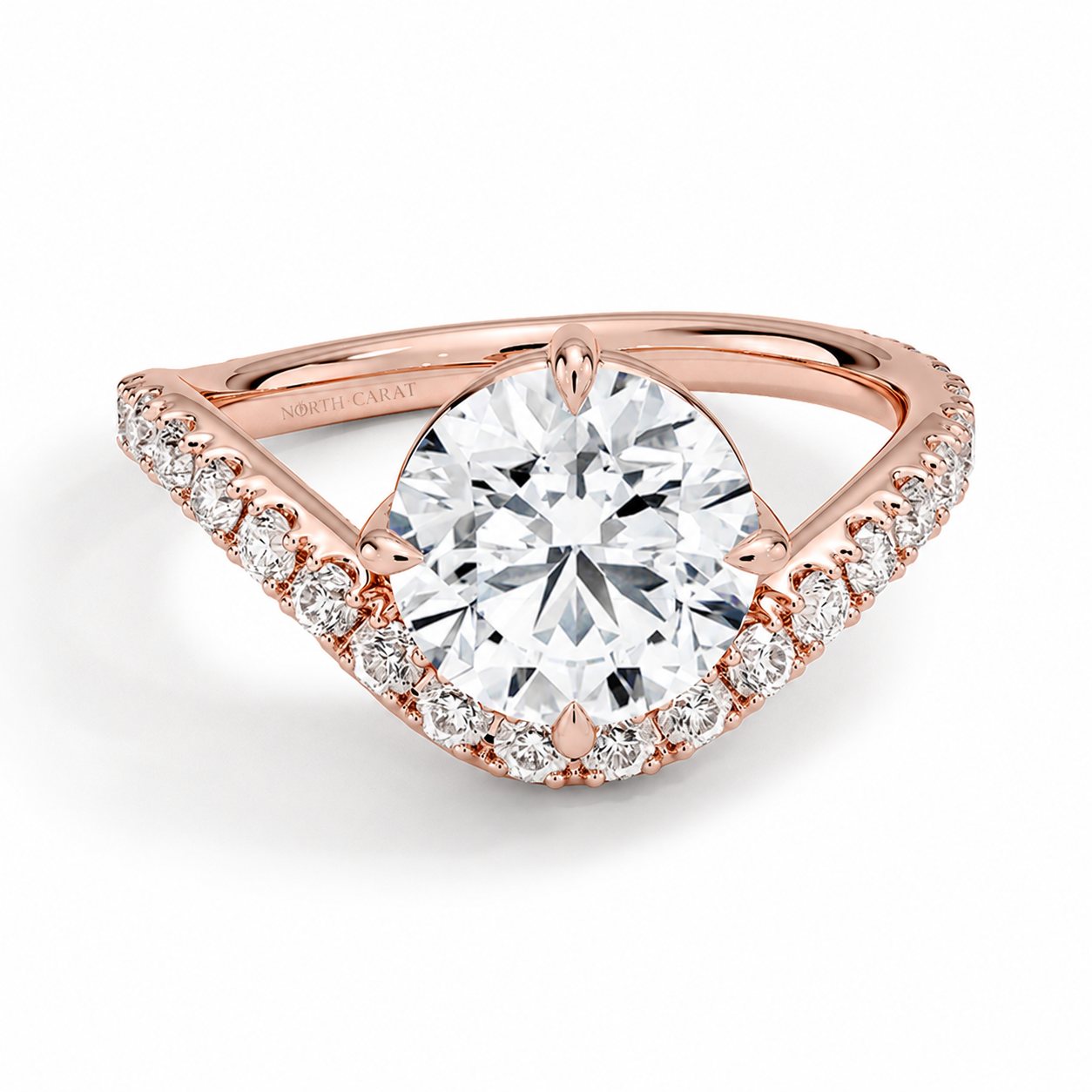 Cathedral Profile Diamond Ring