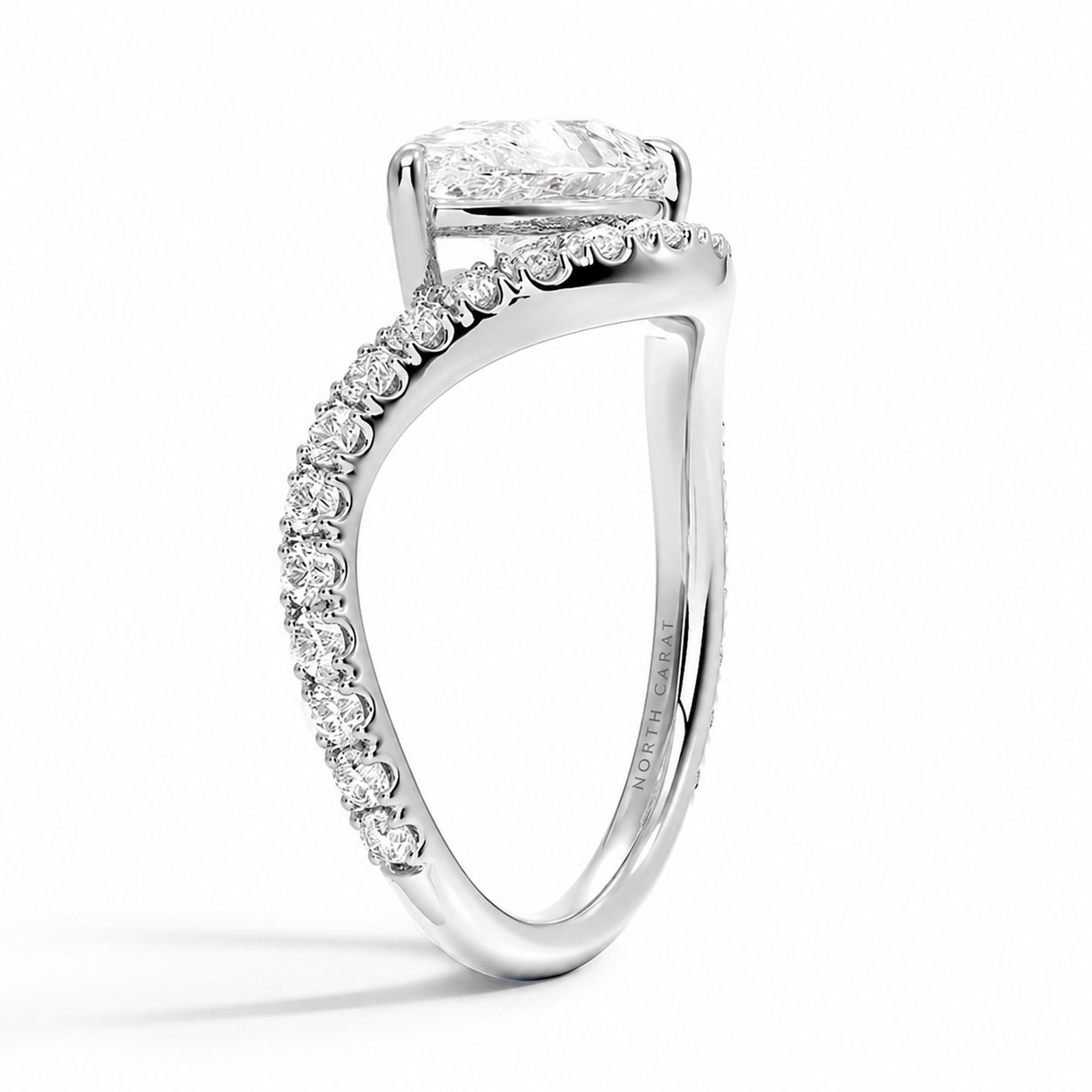 Cathedral Profile Diamond Ring