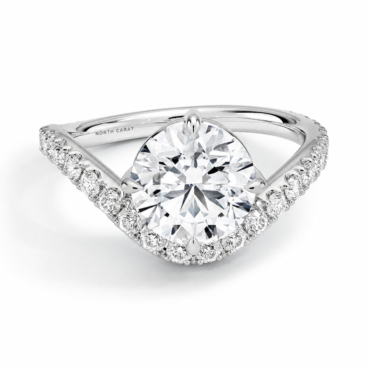 Cathedral Profile Diamond Ring