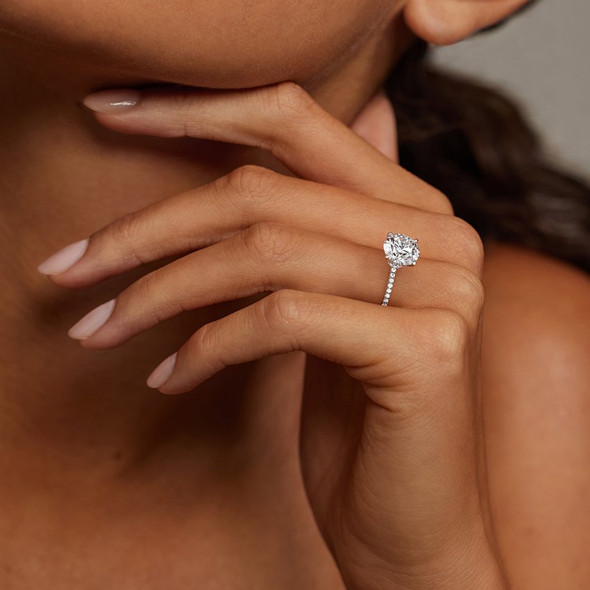 Three Quarter Pavé Ring