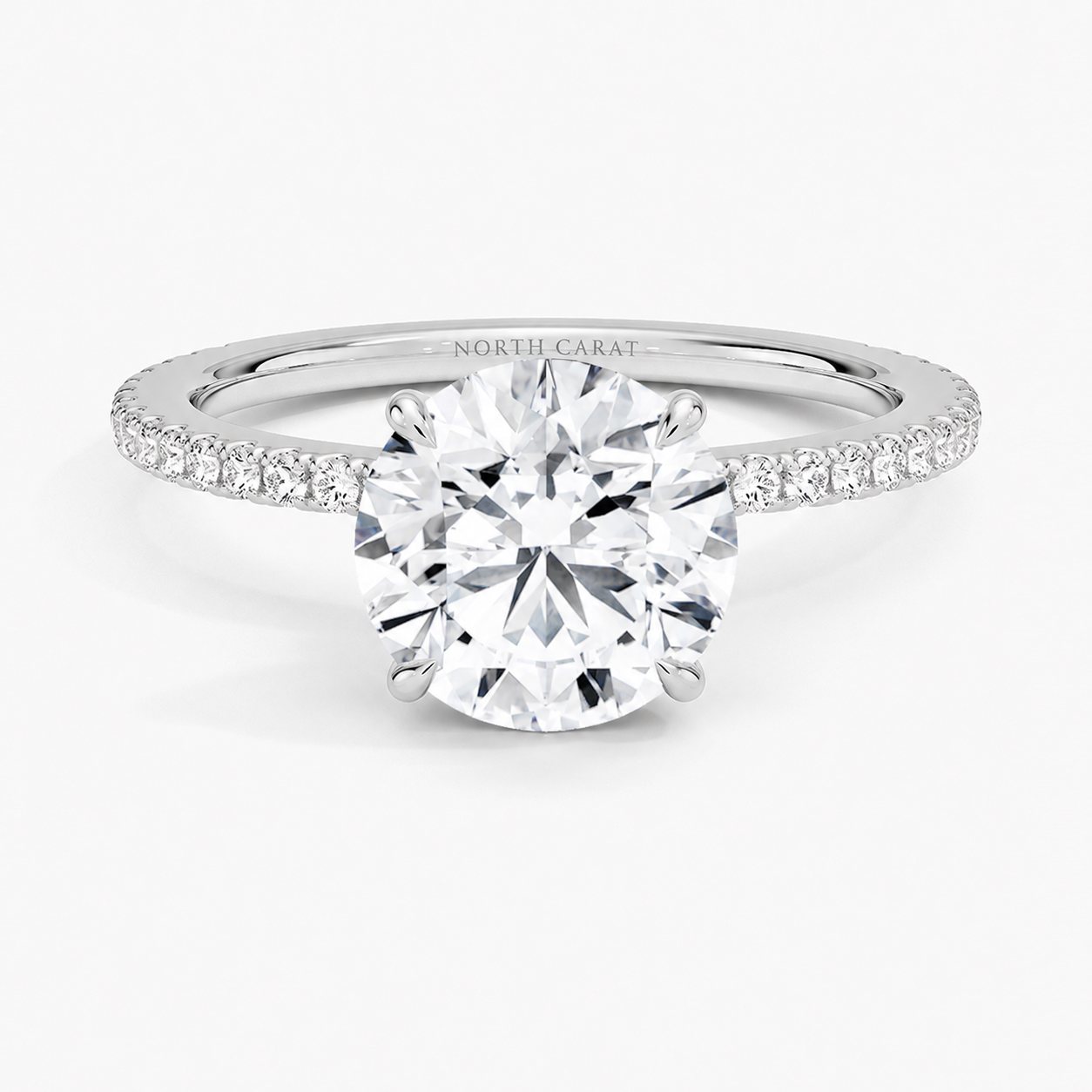 Three Quarter Pavé Ring