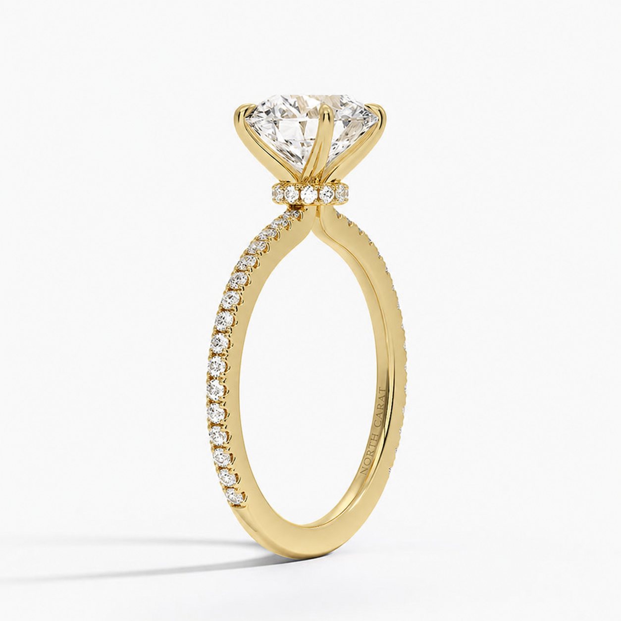 Three Quarter Pavé Ring
