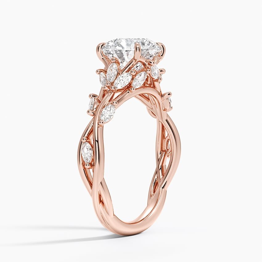Hidden Vine Diamond Ring