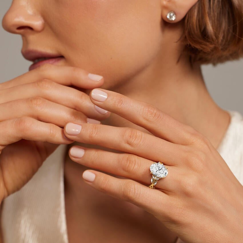 Hidden Vine Diamond Ring