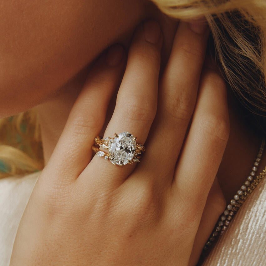 Hidden Vine Diamond Ring