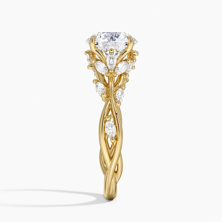 Hidden Vine Diamond Ring