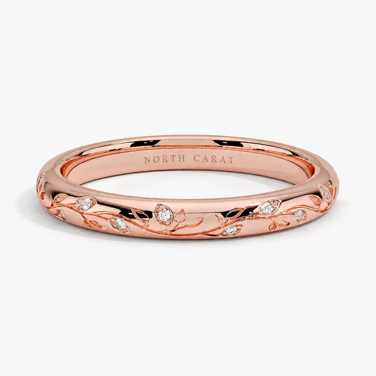 Botanical Engraved Band