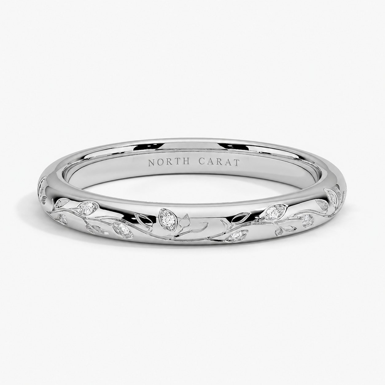 Botanical Engraved Band
