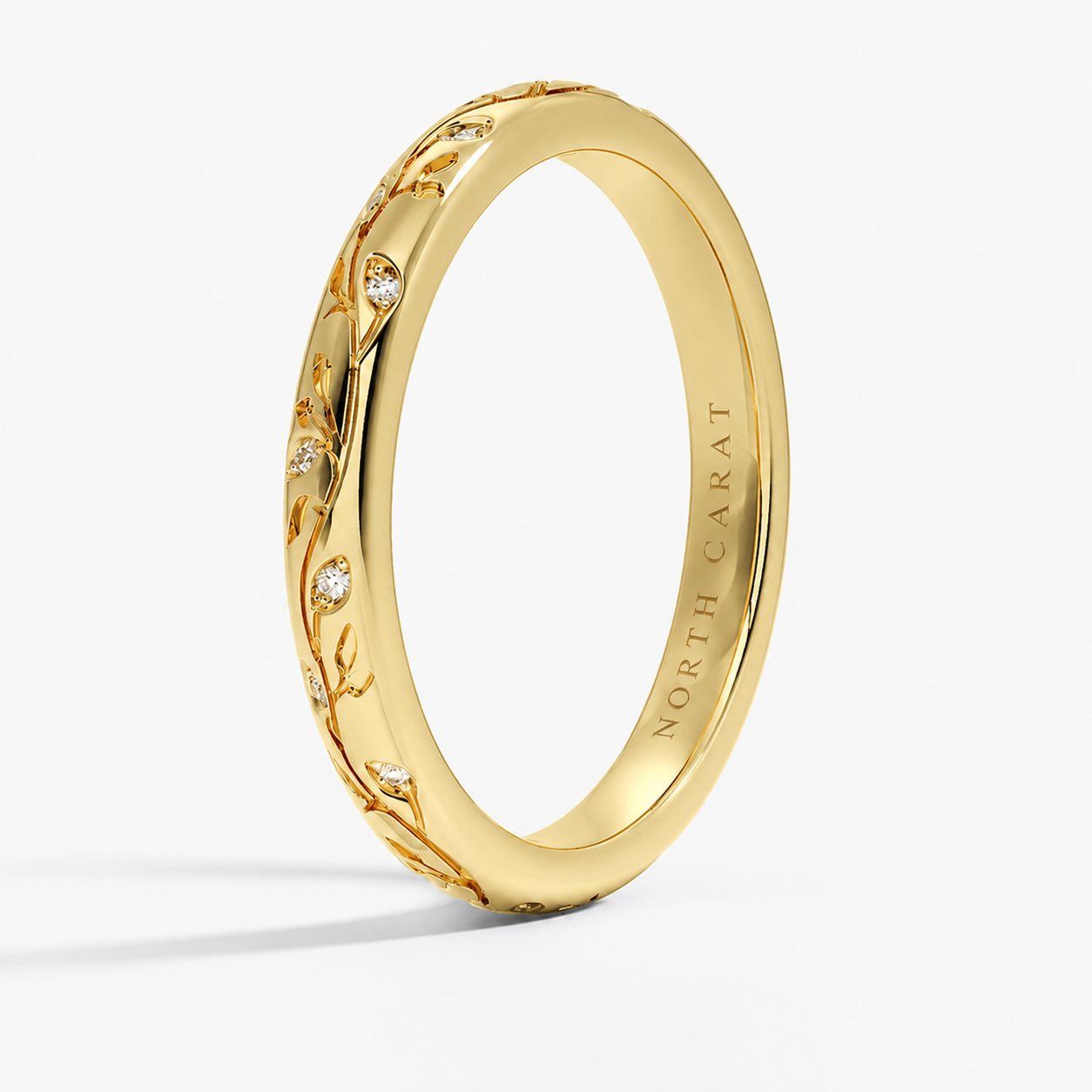 Botanical Engraved Band