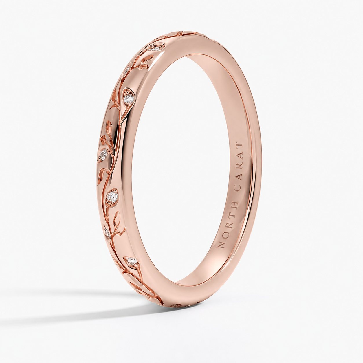 Botanical Engraved Band