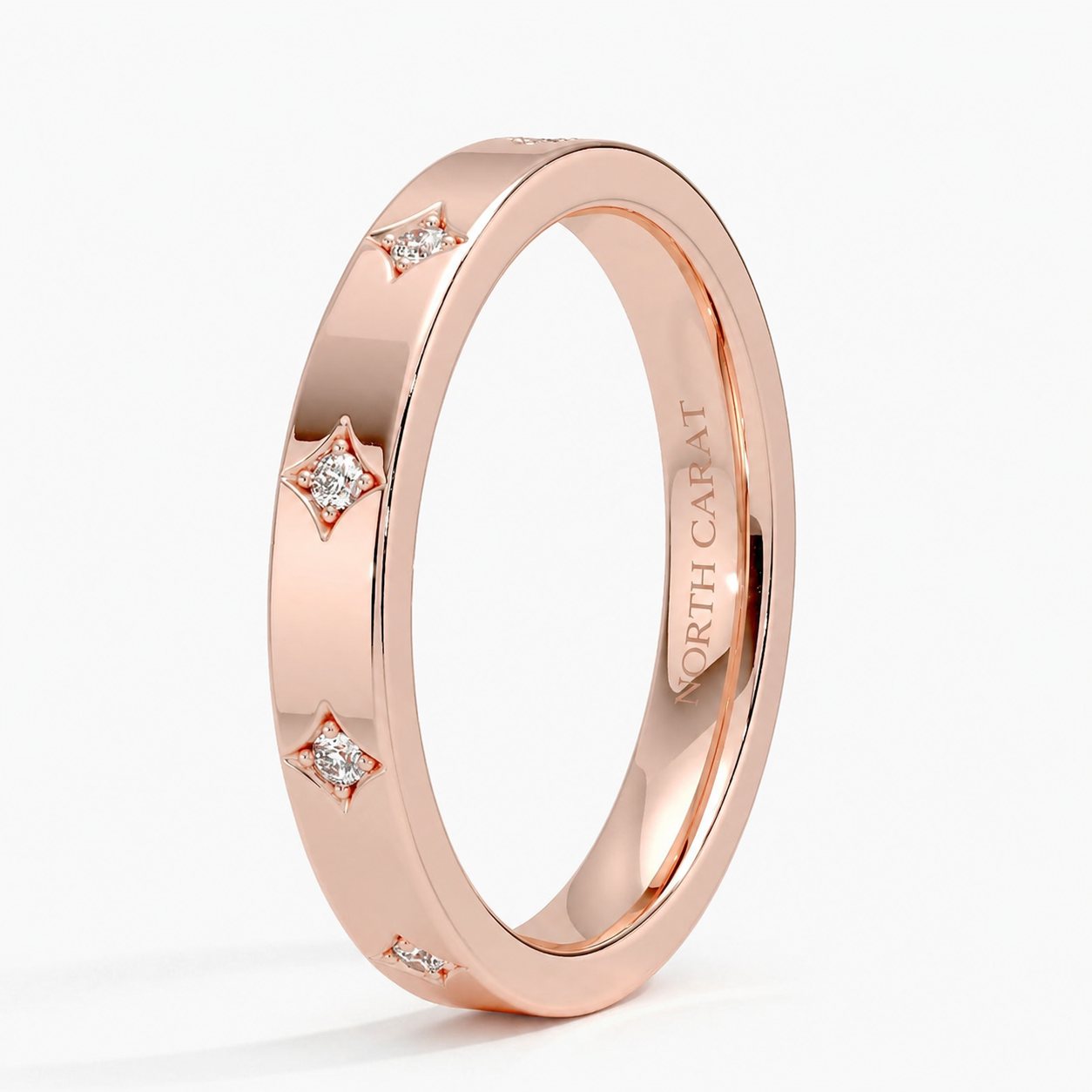 Flush-Set Diamond Band