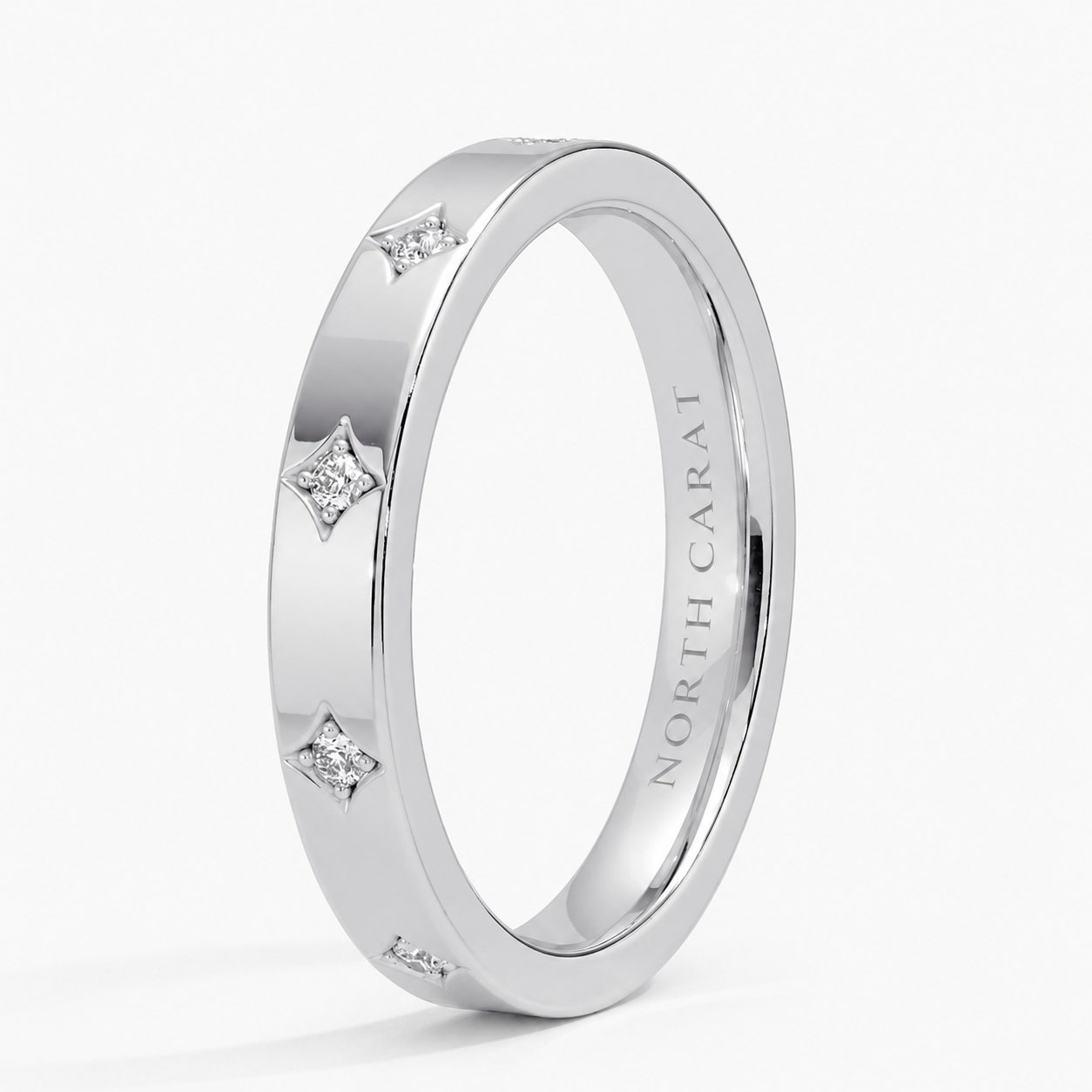 Flush-Set Diamond Band