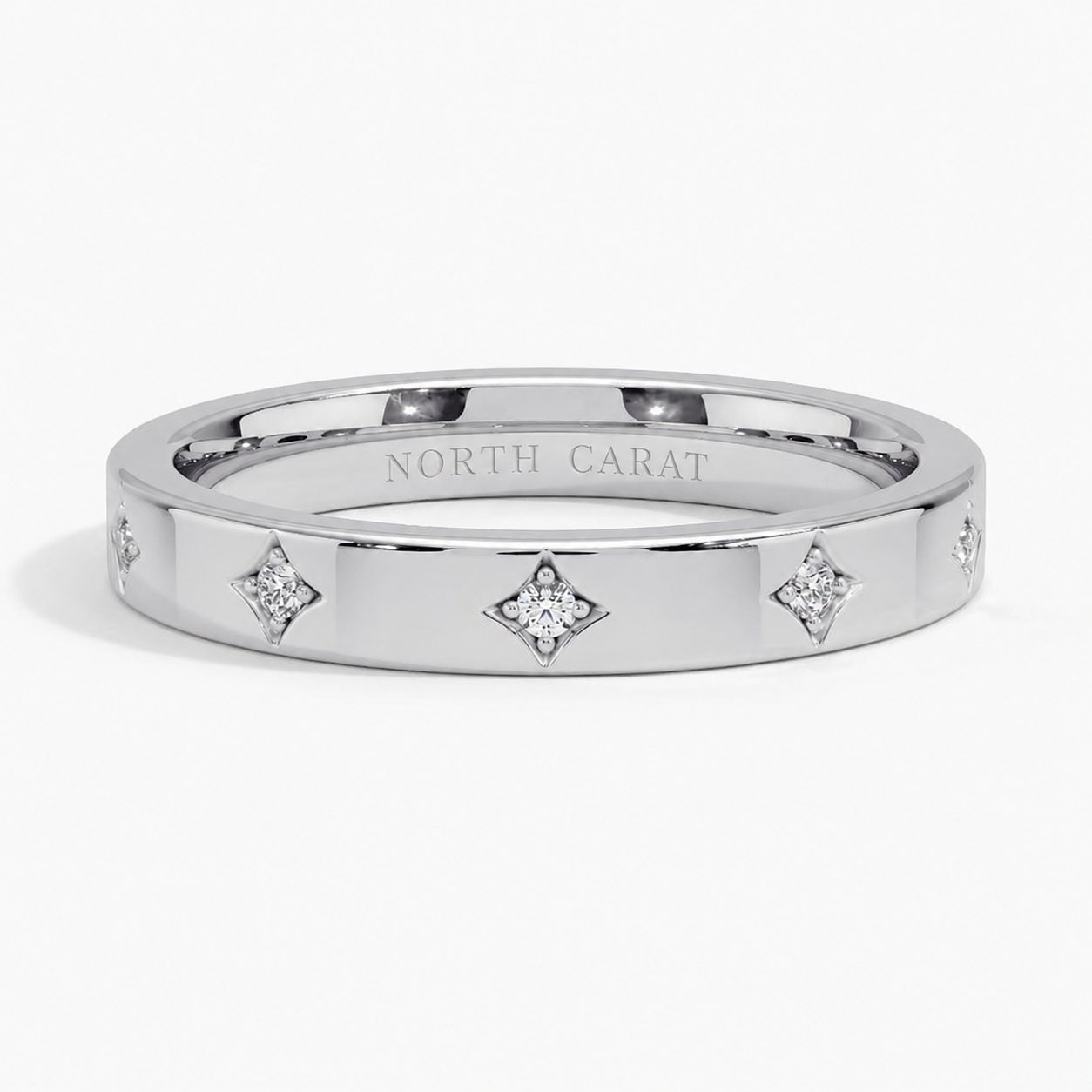 Flush-Set Diamond Band