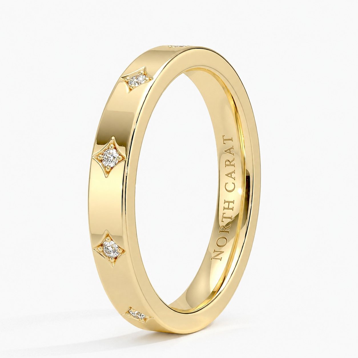 Flush-Set Diamond Band