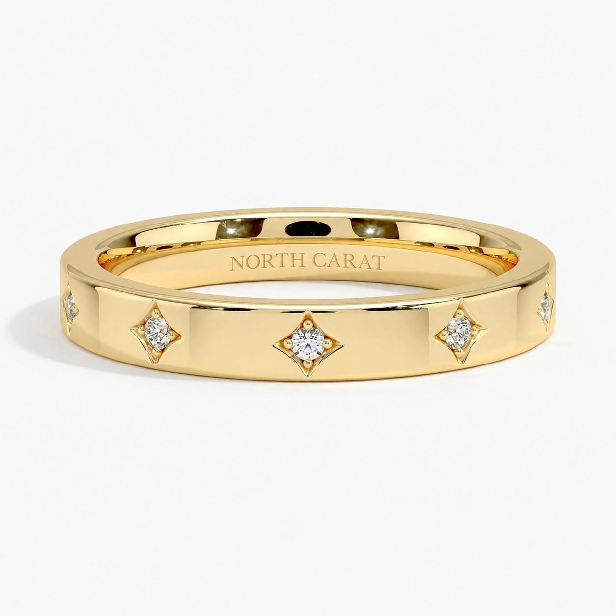 Flush-Set Diamond Band