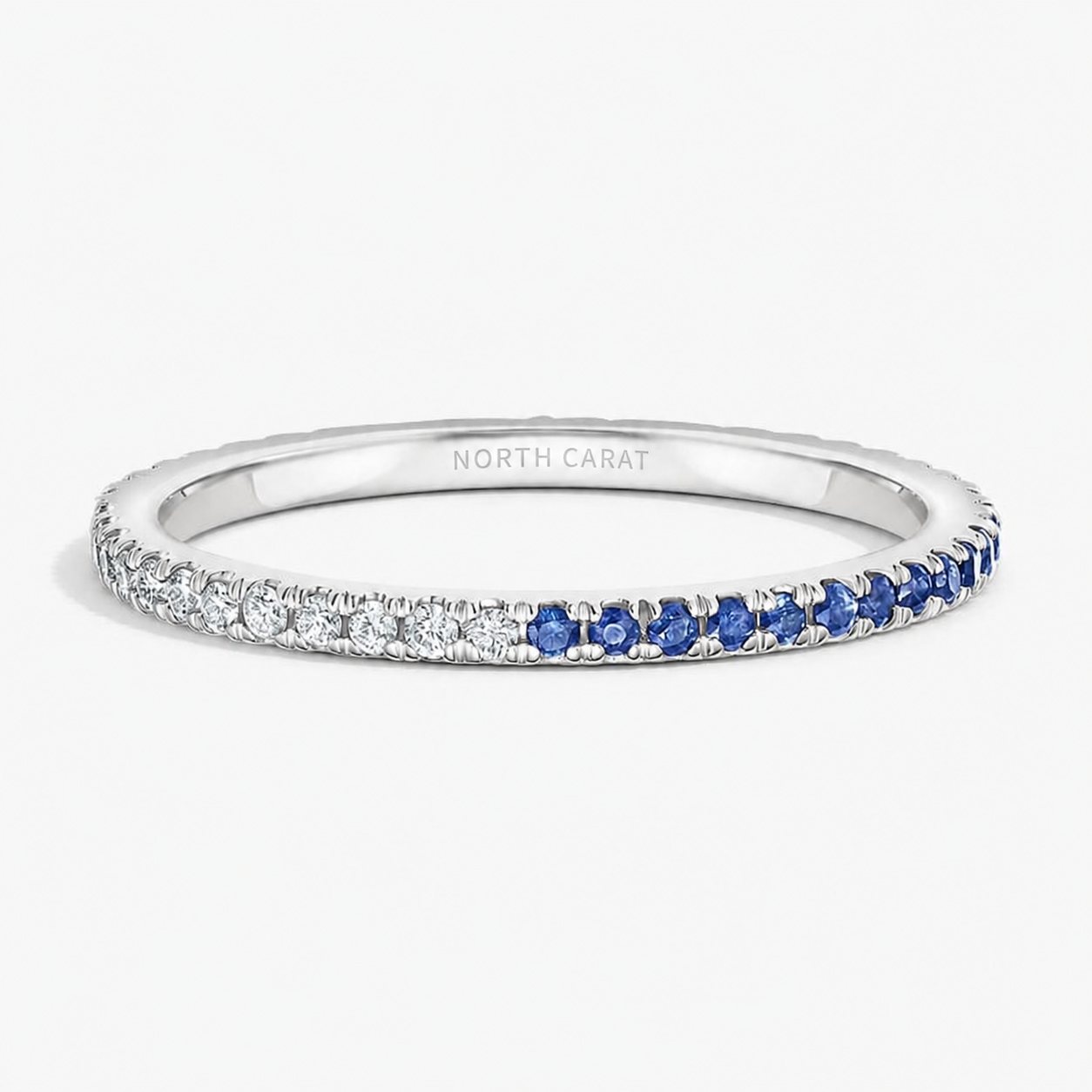Sapphire Diamond Alternating Band