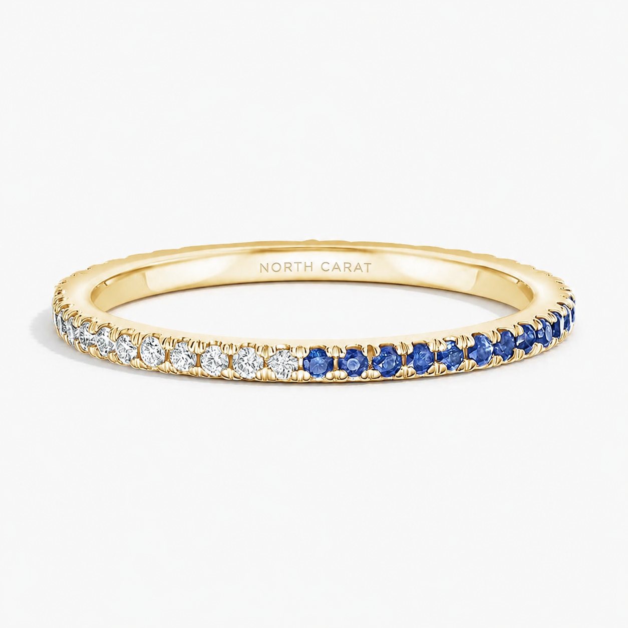 Sapphire Diamond Alternating Band
