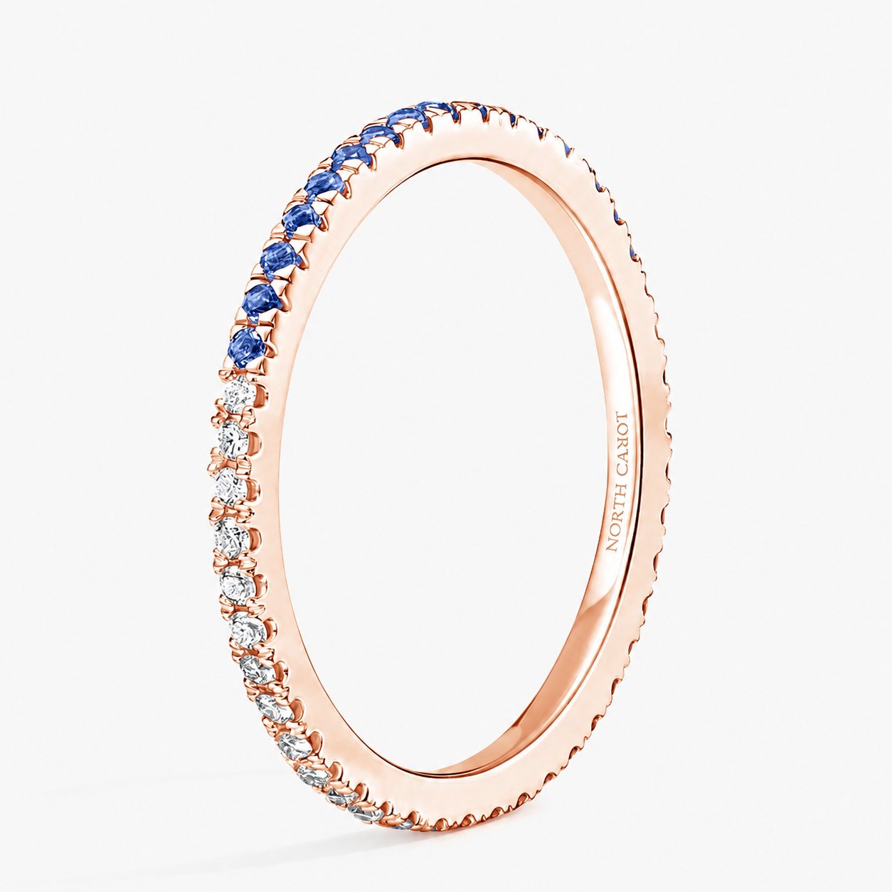 Sapphire Diamond Alternating Band