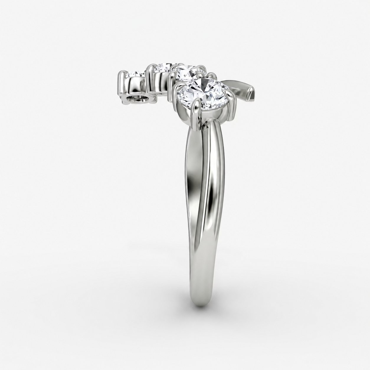 Orbital Diamond Bypass Ring