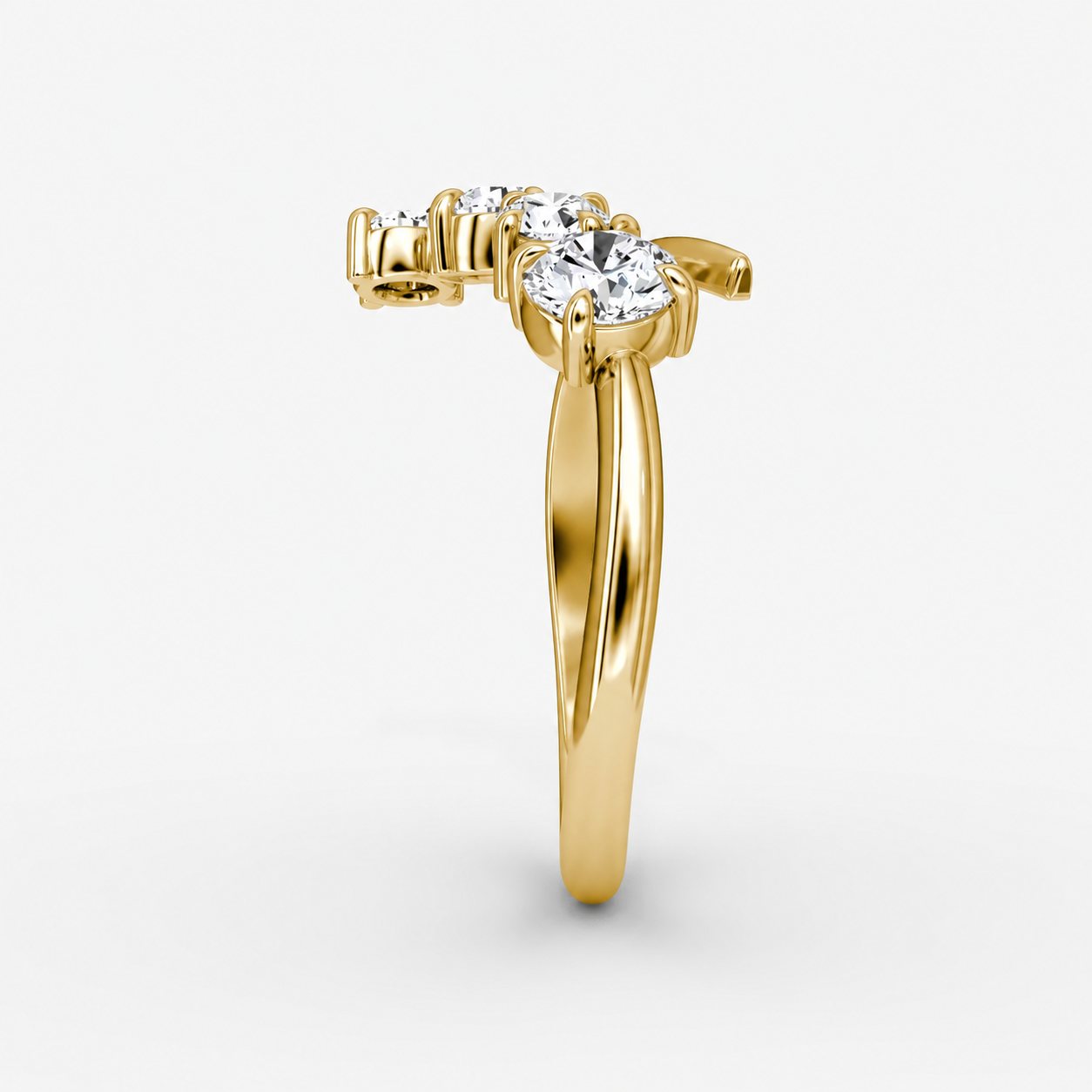 Orbital Diamond Bypass Ring