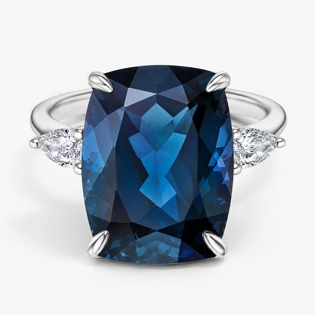 London Blue Topaz Pavé Ring