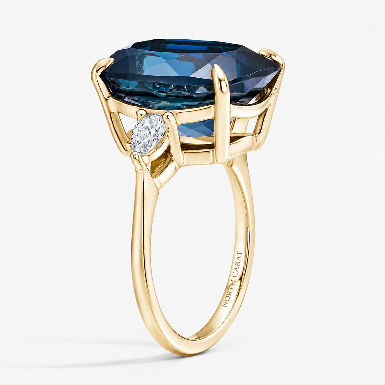 London Blue Topaz Pavé Ring