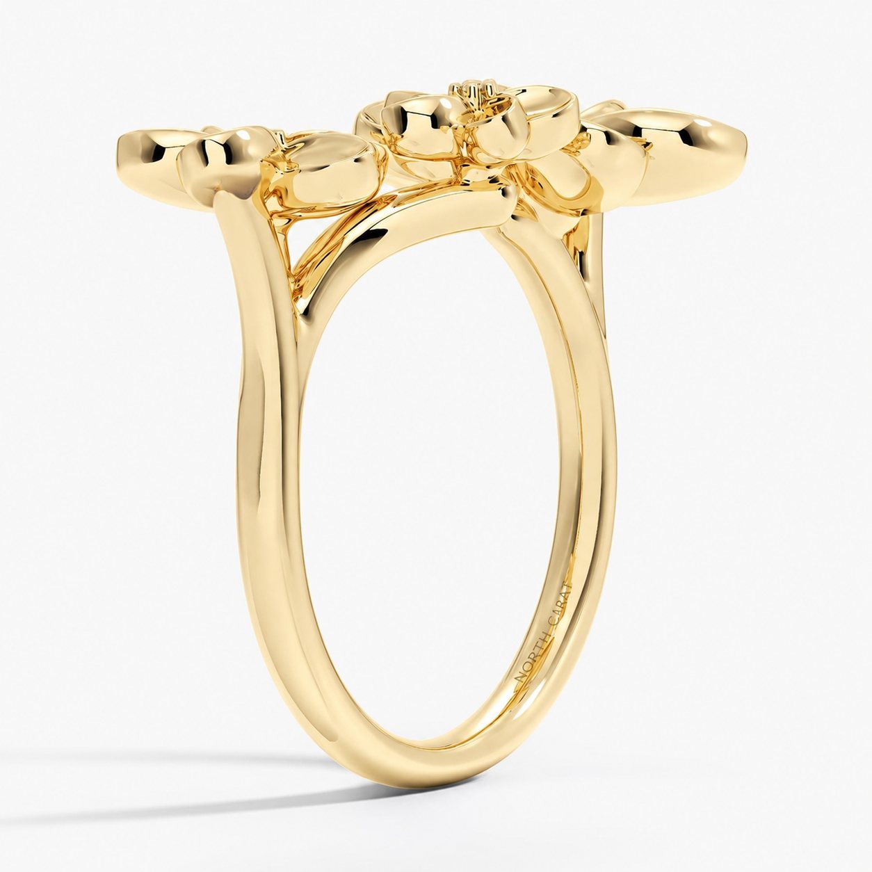 Tropical Blossom Diamond Open Ring