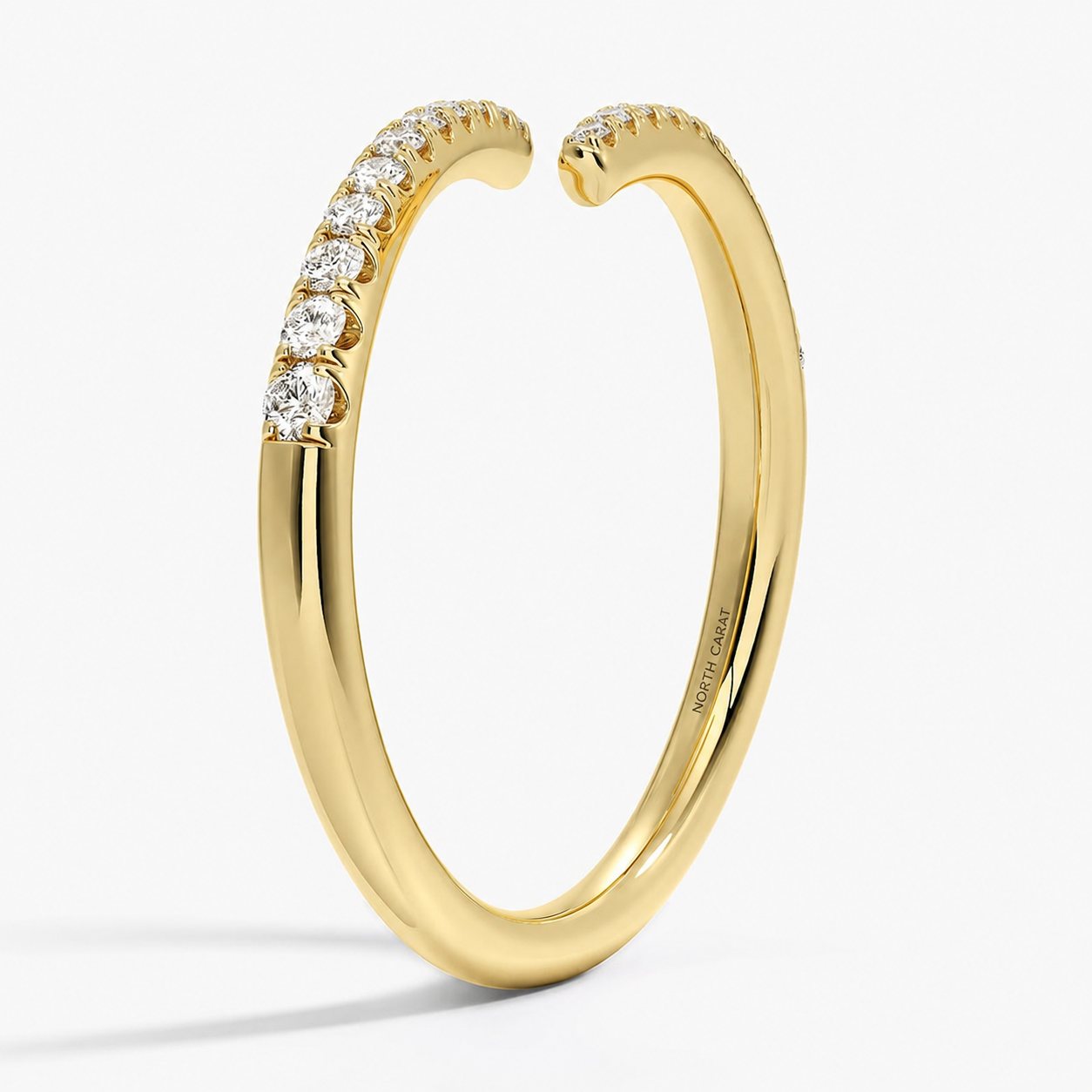 Diamond Spiral Wrap Ring