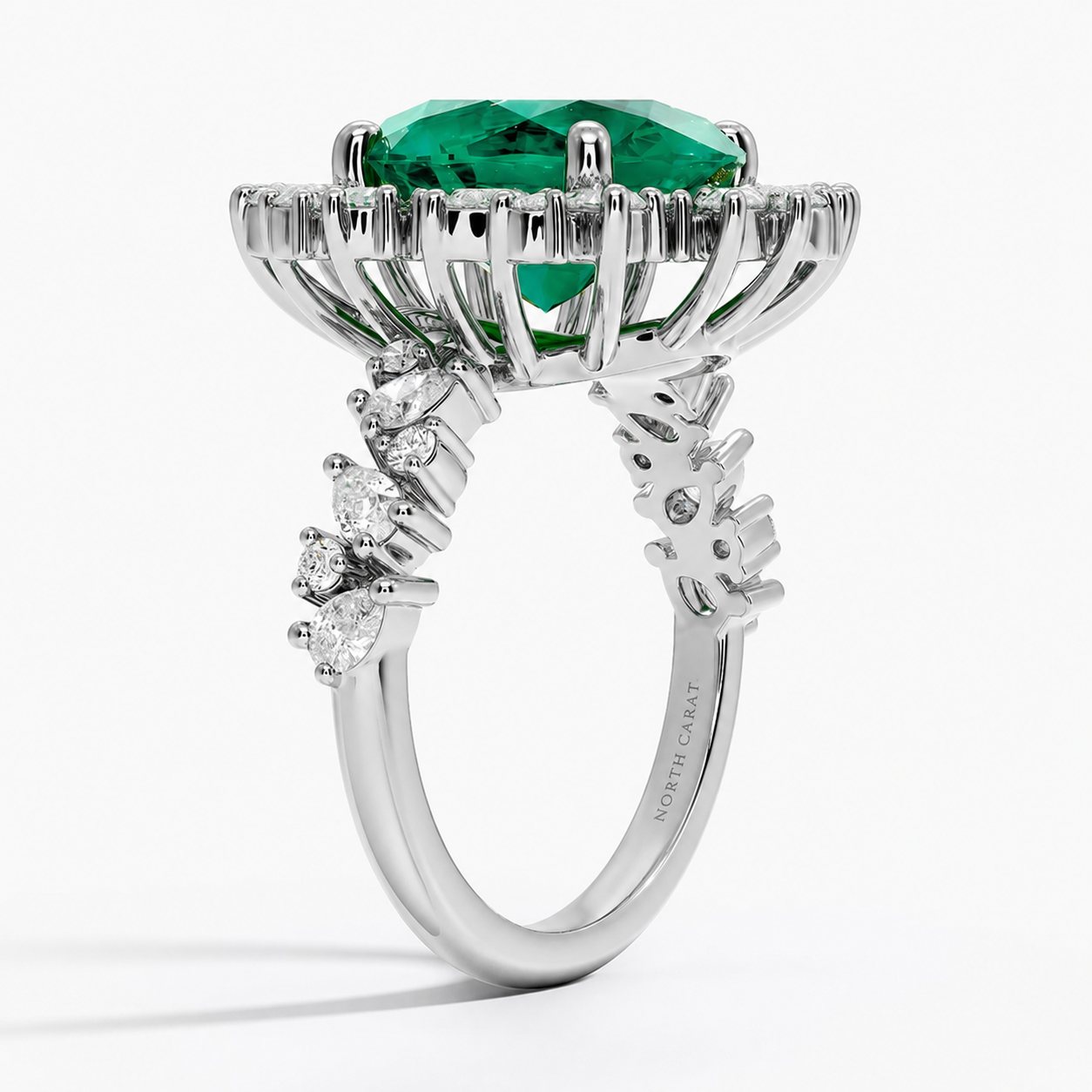 Emerald Garden Diamond Statement Ring